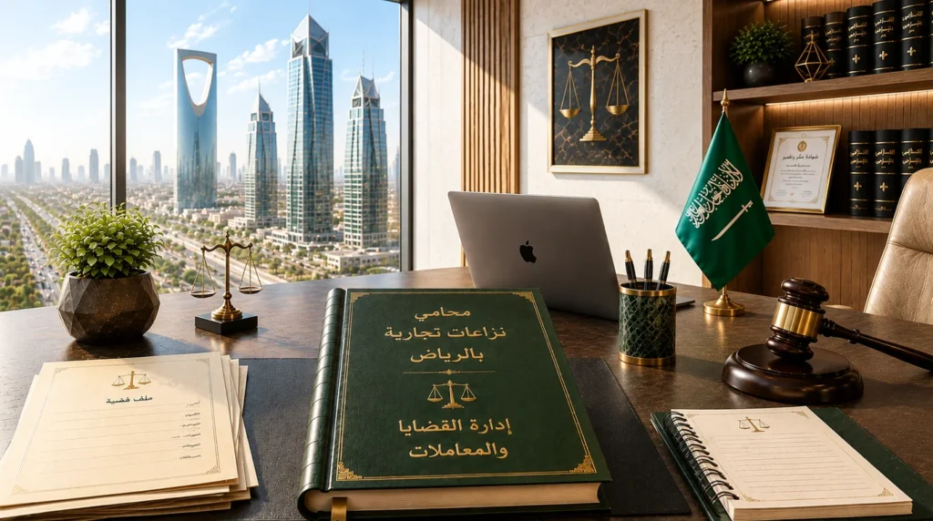 محامي نزاعات تجارية بالرياض | إدارة القضايا والمعاملات