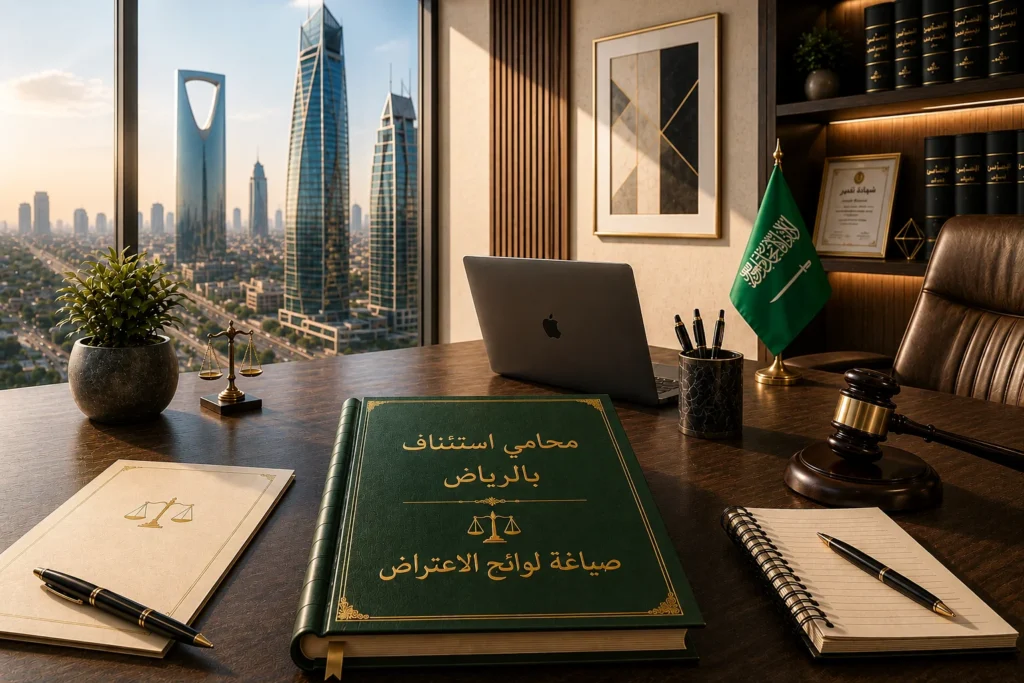 محامي استئناف بالرياض | صياغة لوائح الاعتراض